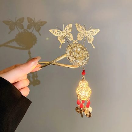 stylish butterfly metal hair pin